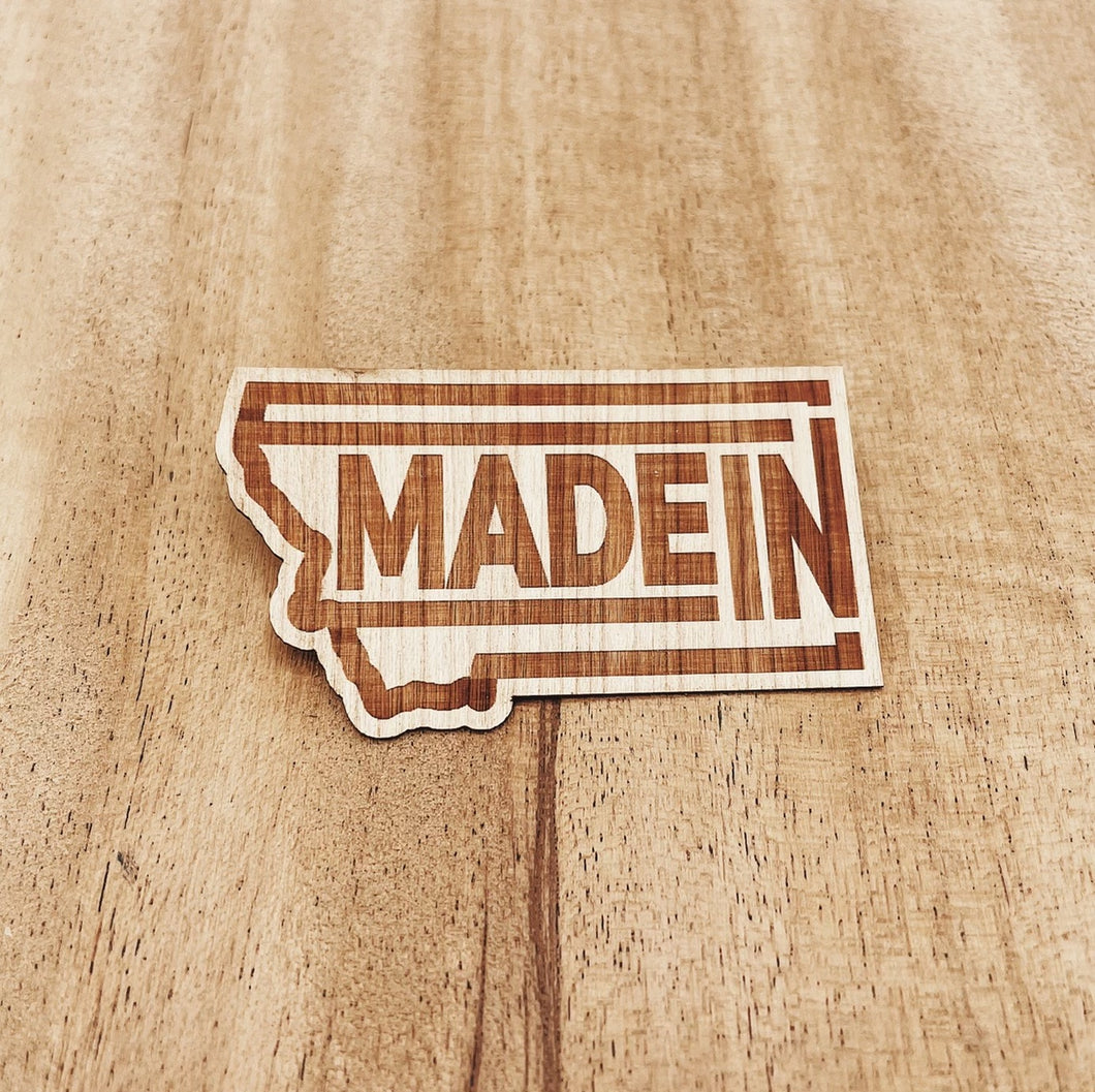 Made In Wood Sticker