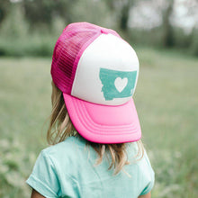 Load image into Gallery viewer, Heart Trucker Hat (kids) - MONTANA SHIRT CO.
