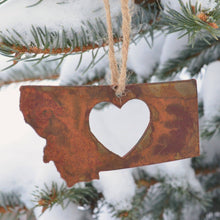 Load image into Gallery viewer, Classic Heart Metal Ornament - MONTANA SHIRT CO.
