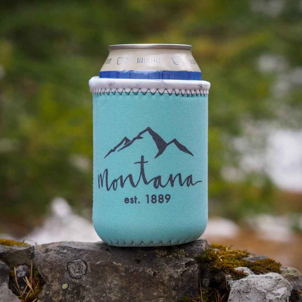 Script Montana 1889 Koozie - MONTANA SHIRT CO.